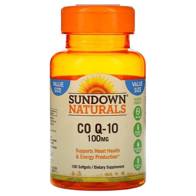 Sundown Naturals Solnedgang Naturals, Co Q-10, 100 mg, 100 Softgels on Productcaster.