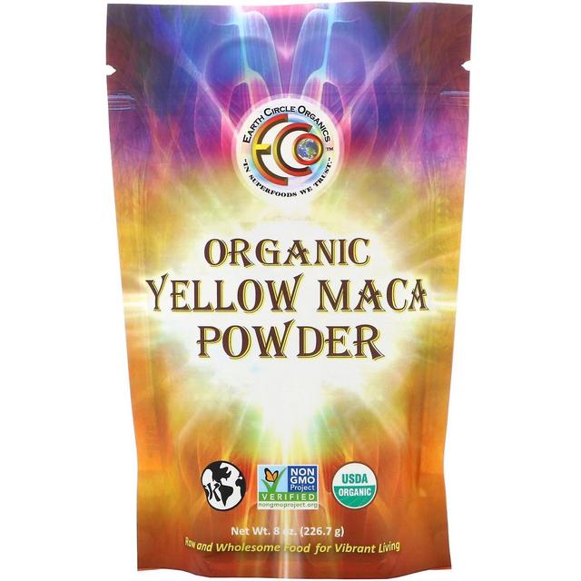 Earth Circle Organics, Ekologiskt gult Maca Pulver, 8 oz (226,7 g) on Productcaster.