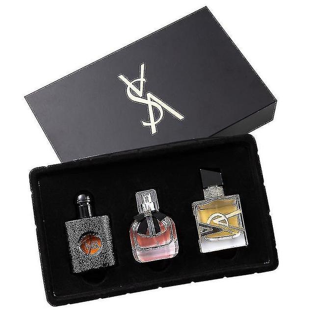 Flower Story Women's Perfume Set Eau De Liberty Black Opium Reversert Paris Parfyme Tredelt Set (DPENG) tredelt parfymesett 90ML on Productcaster.