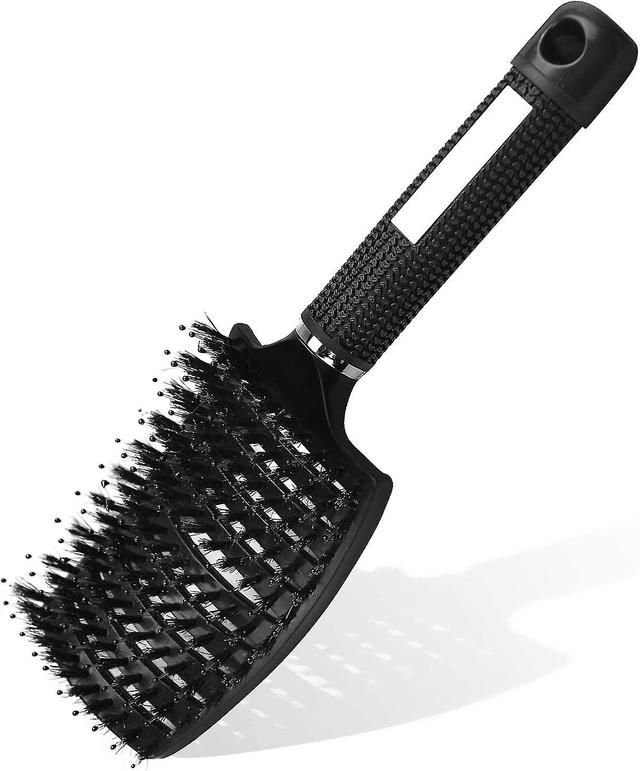 Shlmv Brosse Cheveux, Brosse Poil De Sanglier, Professionnelle Incurve Ventile Pour Coiffeur Outils De Coiffure Schage Rapide Brosses De Massage... on Productcaster.