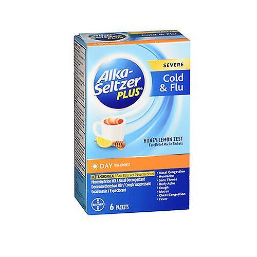 Bayer Alka-Seltzer Plus Day Severe Cold - Cough & Flu Powder Packets, Berry Fusion 6 Each (Pack of 1) on Productcaster.