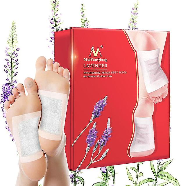 10pcs Lavanda Detox Foot Patches Pads Riparazione nutriente Migliorare l'intonaco del sonno on Productcaster.