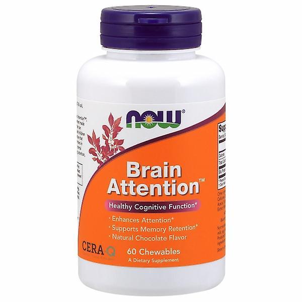 Now Foods Brain Attention, 60 Chewable Tabs (Pack of 4) on Productcaster.