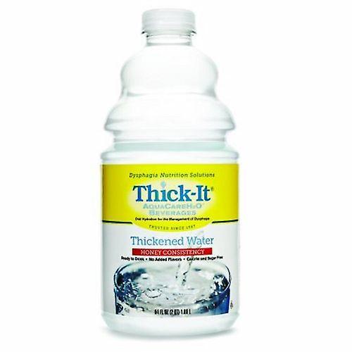 Thick-It Thickened Water AquaCareH2O 64 oz. Container Bottle Unflavored Ready to Use Honey Consist, Count of 4 (Pack of 2) on Productcaster.