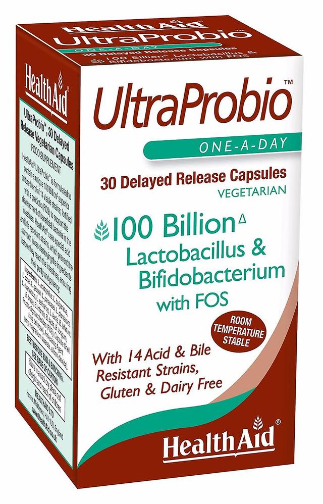 Health Aid Ultra Probio Delayed Release, 30 Capsules on Productcaster.