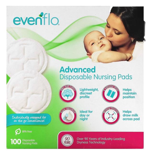 Evenflo Feeding Evenflo fodring, avancerede engangs ammeindlæg, 100 puder on Productcaster.