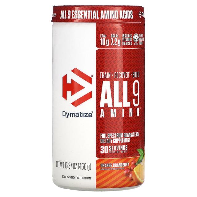 Dymatize, ALL9AMINO, Orange Cranberry, 15.87 oz (450 g) on Productcaster.