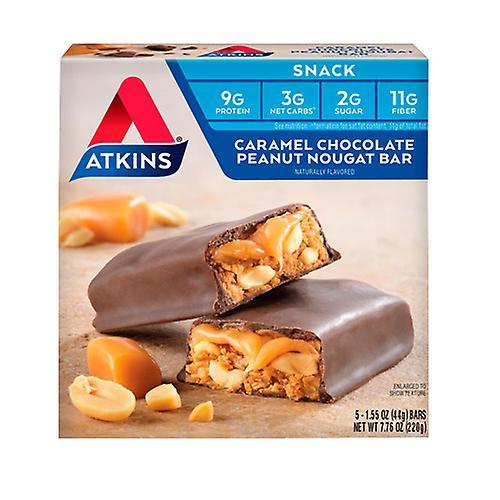 Atkins Advantage Bar, Caramel Chocolate Peanut Nougat 5 Pkts (Pack of 1) on Productcaster.