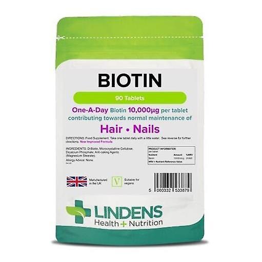 Lindens Biotin 10mg - 90 tablettia on Productcaster.