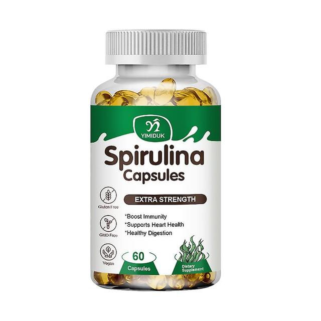 Proteínové doplnky kapsuly Vorallme Spirulina Antioxidačná aktivita na podporu detoxikácie a kardiovaskulárneho zdravia Imunitné produkty 1 fľaše 6... on Productcaster.