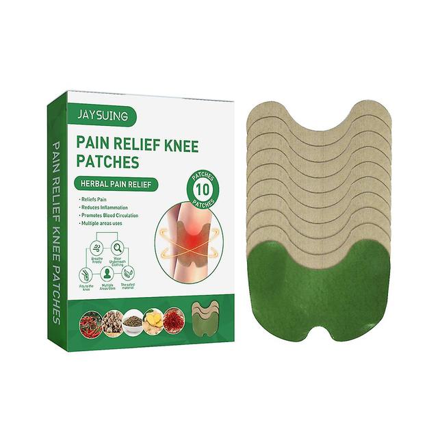 10pcs Wormwood Knee Patches Medical Arthritis Joint Treatment Plaster Herbs Muscle Analgesic Sticker Health Care on Productcaster.