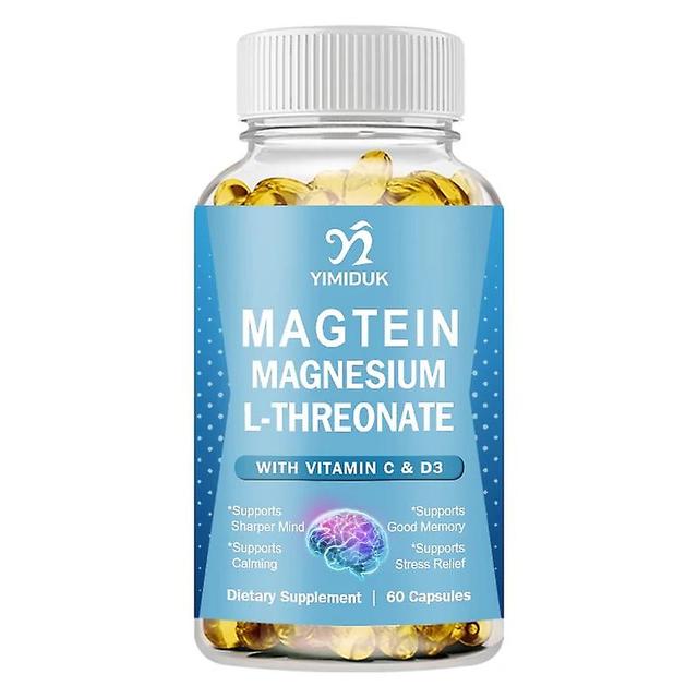 Sofirn Magtein Capsules Highly Absorbable Magnesium L-Threonate to Improve Memory, Cognition, Stress Relief and Sleep Quality 1 Bottles 60 PCS on Productcaster.