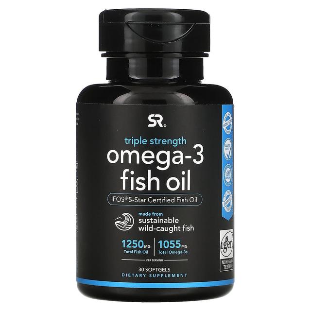 Sports Research, Omega-3 Fish Oil, Triple Strength , 30 Softgels on Productcaster.