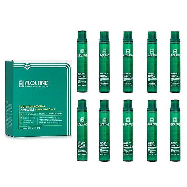 Floland Biotin Scalp Cooling Ampoule (for Scalp & Hair Care) - 10x13ml/0.43oz on Productcaster.