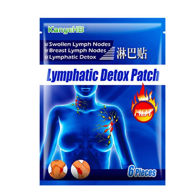 6Pcs/Set Lymph Patch Quick Absorb Removing Dirt Ultra Thin Lymphatic Drainage Natural Herbs Sticker for Body on Productcaster.