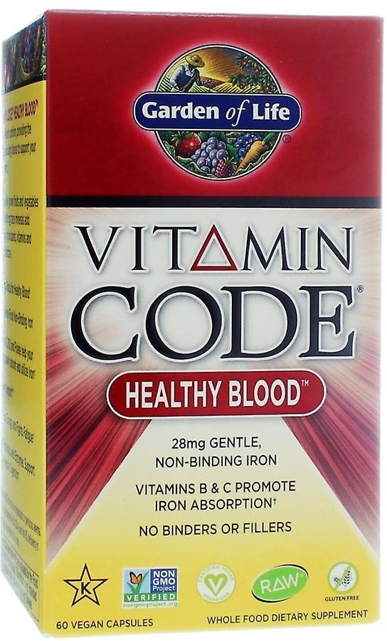 Garden of Life Vitamin Code Healthy Blood 60 Veggie Capsules on Productcaster.