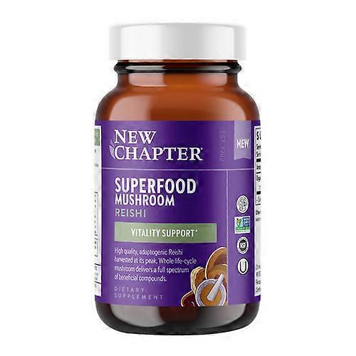 New Chapter Superfood Mushroom Reishi, 60 VegCaps (Pack of 1) on Productcaster.