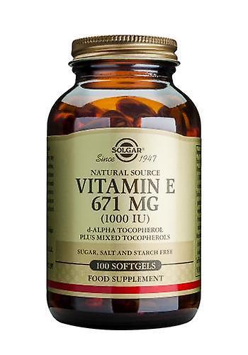 Solgar Vitamin E 671 mg (1000 IU) blandet Softgels, 100 on Productcaster.