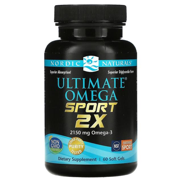 Nordic Naturals, Ultimate Omega Sport 2x, 1 075 mg, 60 mjuka geler on Productcaster.