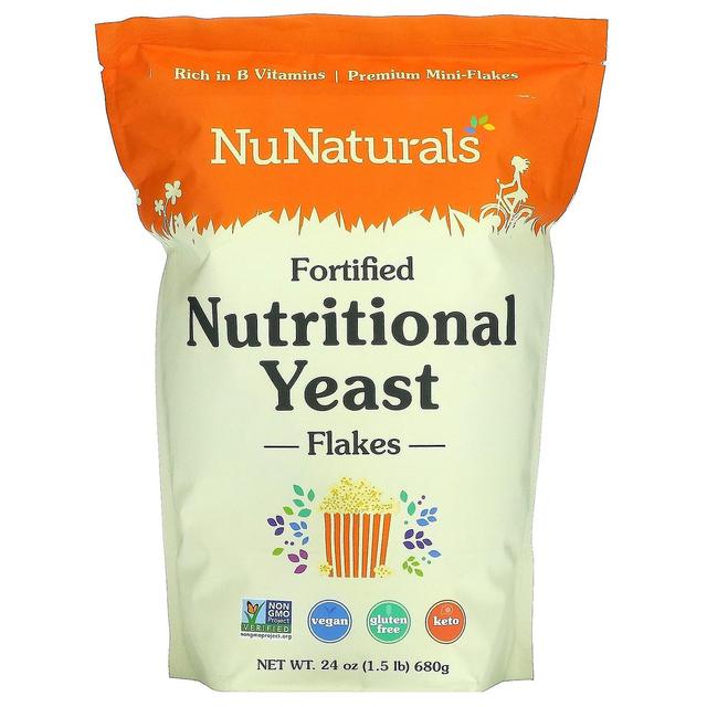 NuNaturals, berikade näringsjästflingor, 24 oz (680 g) on Productcaster.