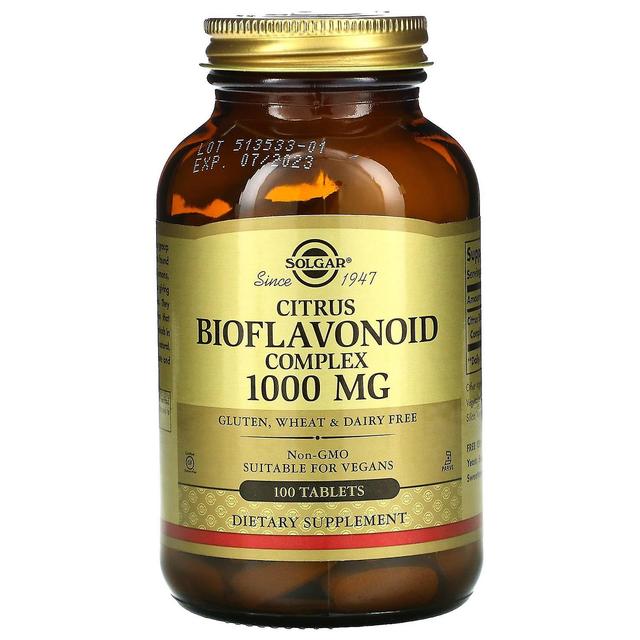 Solgar, sitrushedelmien bioflavonoidikompleksi, 1 000 mg, 100 tablettia on Productcaster.