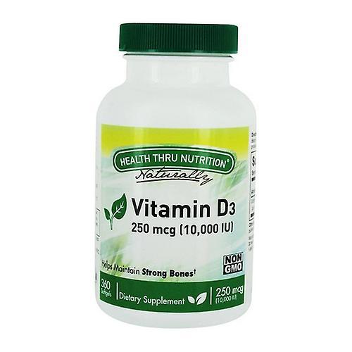 Health Thru Nutrition Vitamin D3,10000 IU,360 Softgel (Pack of 1) on Productcaster.