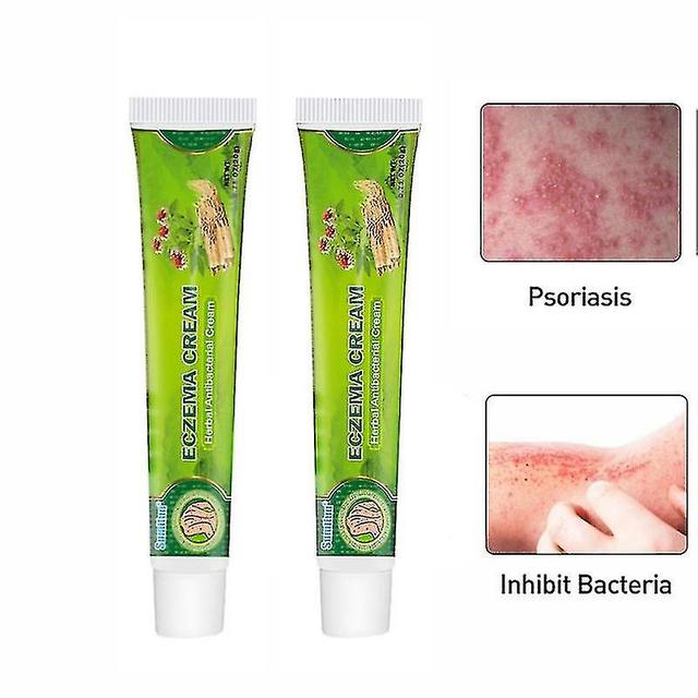 2pcs Psoriasis Antibacterial Cream Dermatitis Eczematoid Ointment Effective Anti-itch Chinese Herb Medical Health Skin Care Products on Productcaster.