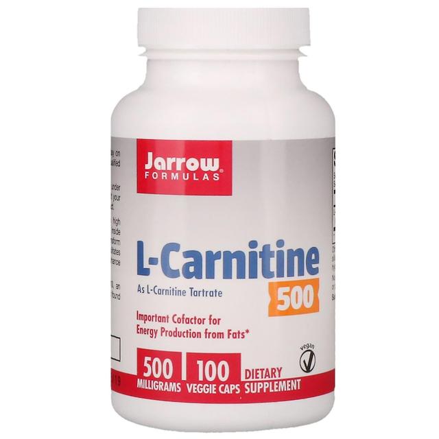 Jarrow Formulas Jarrow formler, L-carnitin 500, 500 mg, 100 Veggie Caps on Productcaster.