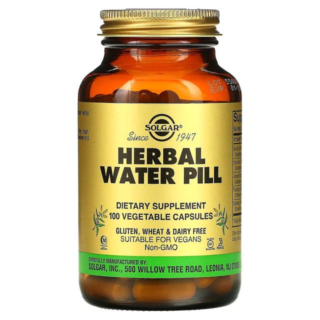 Solgar, Herbal Water Pill, 100 Vegetable Capsules on Productcaster.