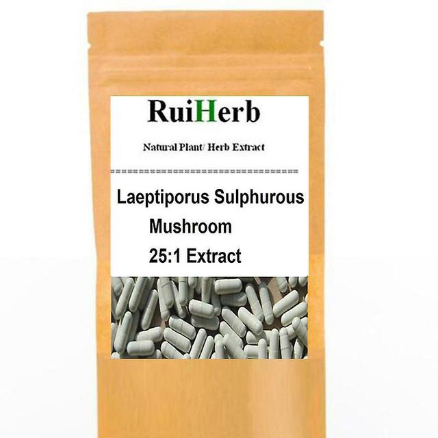 Vorallme 100pcs,mushrooms Laeptiporus Sulphurous 25:1 Extract Caps Pure & High Quality 300gram powder on Productcaster.