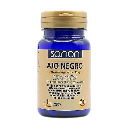 Sanon Black garlic 30 vegetable capsules of 515mg on Productcaster.