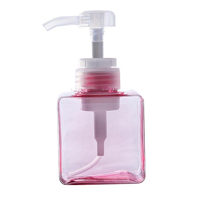 Wilitto 100/250/450ml Press Type Empty Transparent Multiple Capacities Lotion Bottle Shampoo Refillable Storage Bottle Pink 250ml on Productcaster.