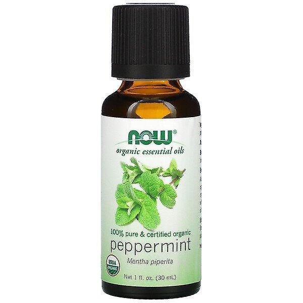 Now Foods, Organic Essential Oils, Peppermint, 1 fl oz (30ml) on Productcaster.