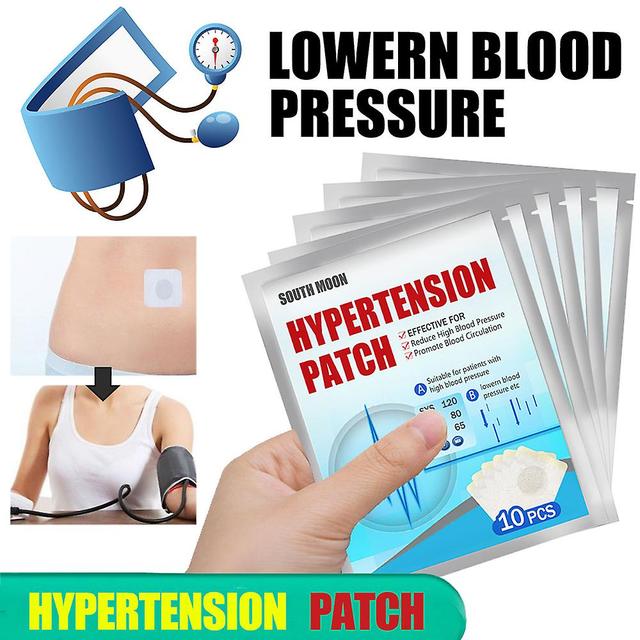 Katreu 10pcs Antihypertensive Sticker Herbal Extracts Plant Soothing Hypertension Patch A on Productcaster.