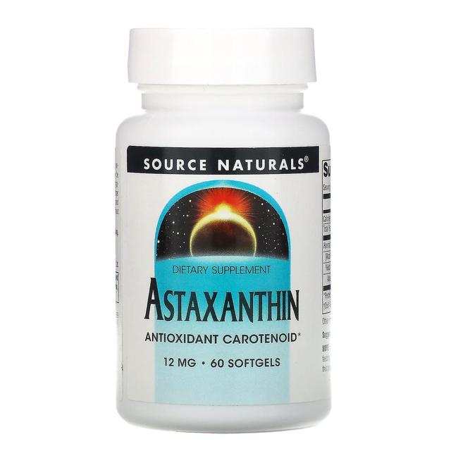 Source Naturals, Astaxanthin, 12 mg, 60 Softgels on Productcaster.