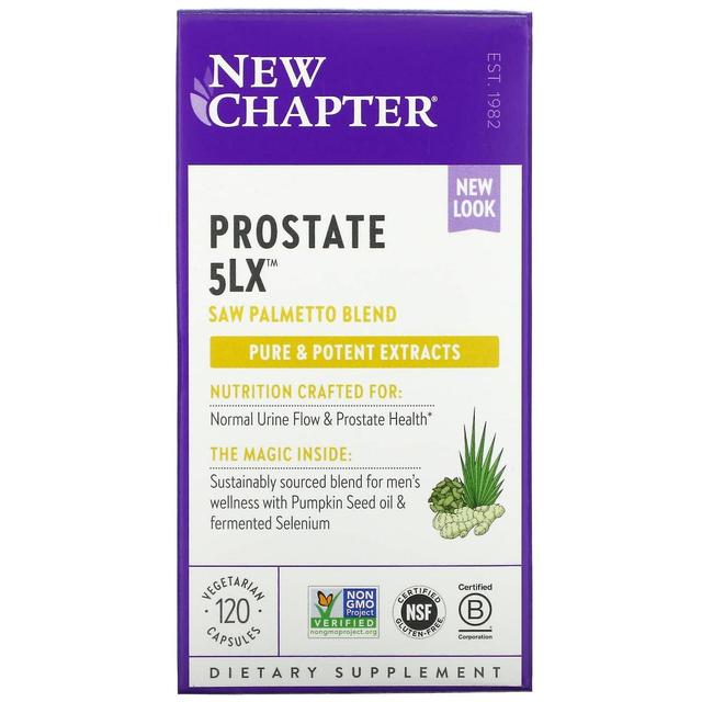 New Chapter Nowy rozdział, prostata 5LX, 120 wegetariańskich kapsułek on Productcaster.