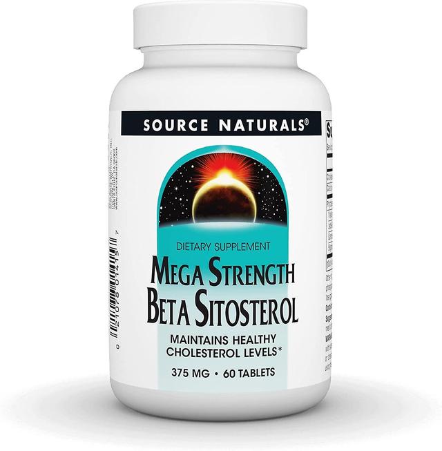 Source Naturals Beta-Sitosterol Mega Strength 375mg 60 Tablets on Productcaster.