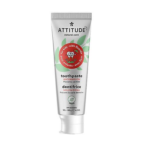 Attitude Kids Zahnpasta mit fluoridhaltiger Wassermelone, 120 Gramm on Productcaster.