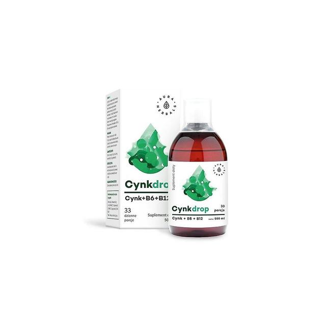 Dietary supplements Aura Herbals Cynkdrop Cynk Z Witaminami B6 I B12 liquid (500 ml) BI2630 on Productcaster.