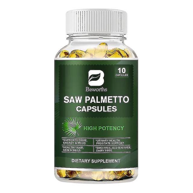 Saw Palmetto Capsules Help Prostate Health Prevent Dht Hair Loss Enhance Hair Growth Supplements Support Urinary Tract Health 10 pcs on Productcaster.