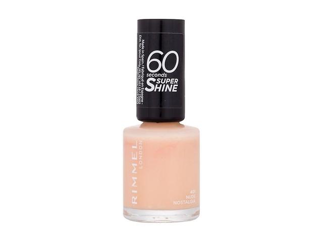 Rimmel London - 60 Seconds Super Shine 401 Nude Nostalgia - For Women, 8 ml on Productcaster.