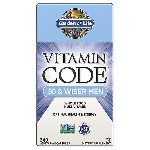 Garden of Life Vitamin Code, 50 & Wiser Men's Formula 240 Caps (Pack of 4) on Productcaster.