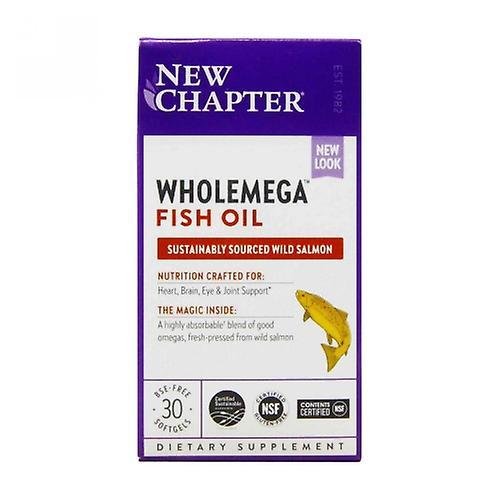 New Chapter Nytt kapitel Wholemega, 1000 mg, 30 Softgels (förpackning med 1) on Productcaster.