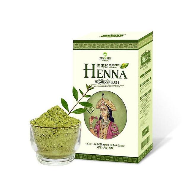 100g Indisk ren växt Henna Pulver Hårfärg Svart mörkbrunt lock Vitt hår närande hårvård Naturligt hårfärgningspulver Rå pulver on Productcaster.