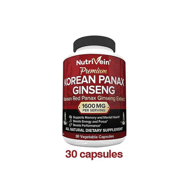 Vorallme vysoko silný kórejský extrakt z koreňa červeného ženšenu 1600mg poskytuje energiu, silu, vitalitu a zameranie pre mužov a ženy 30 Capsules on Productcaster.