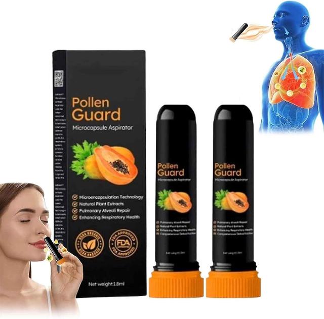 2pcspollenguard Microcapsule Inhaler, Natural Plant Extracts, Enhance Respiratory Health on Productcaster.