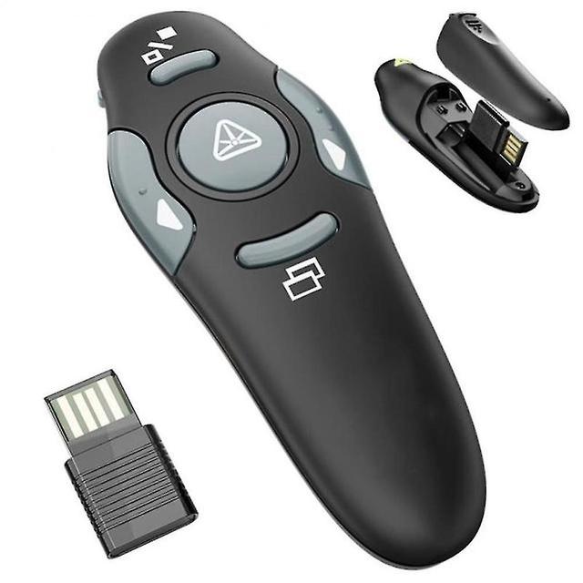 Portable Small Wireless Presenter Lasers Presentation Remote Ppt Clicker For Office Reproting Grey on Productcaster.