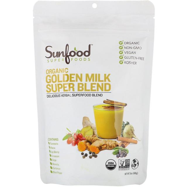 Sunfood, Organic Golden Milk Super Blend Powder, 6 oz (168 g) on Productcaster.