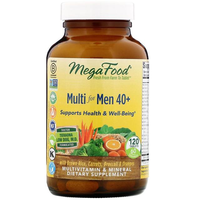 MegaFood, Multi voor Heren 40+, 120 tabletten on Productcaster.