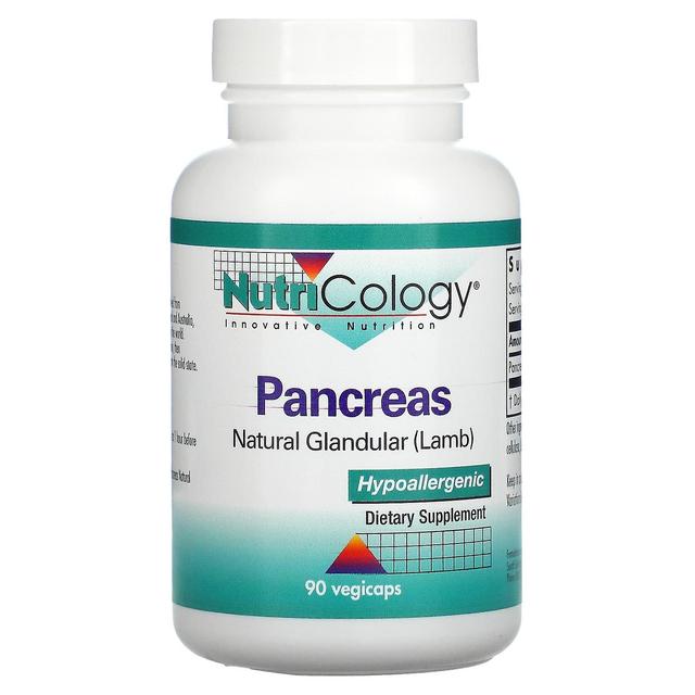 Nutricology, Pancreas, Natural Glandular (Lamb), 90 Vegicaps on Productcaster.